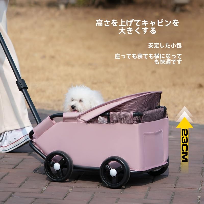 Amazon.co.jp: NYHGOXM ペット用ベビーカー 折りたたみ式 犬用