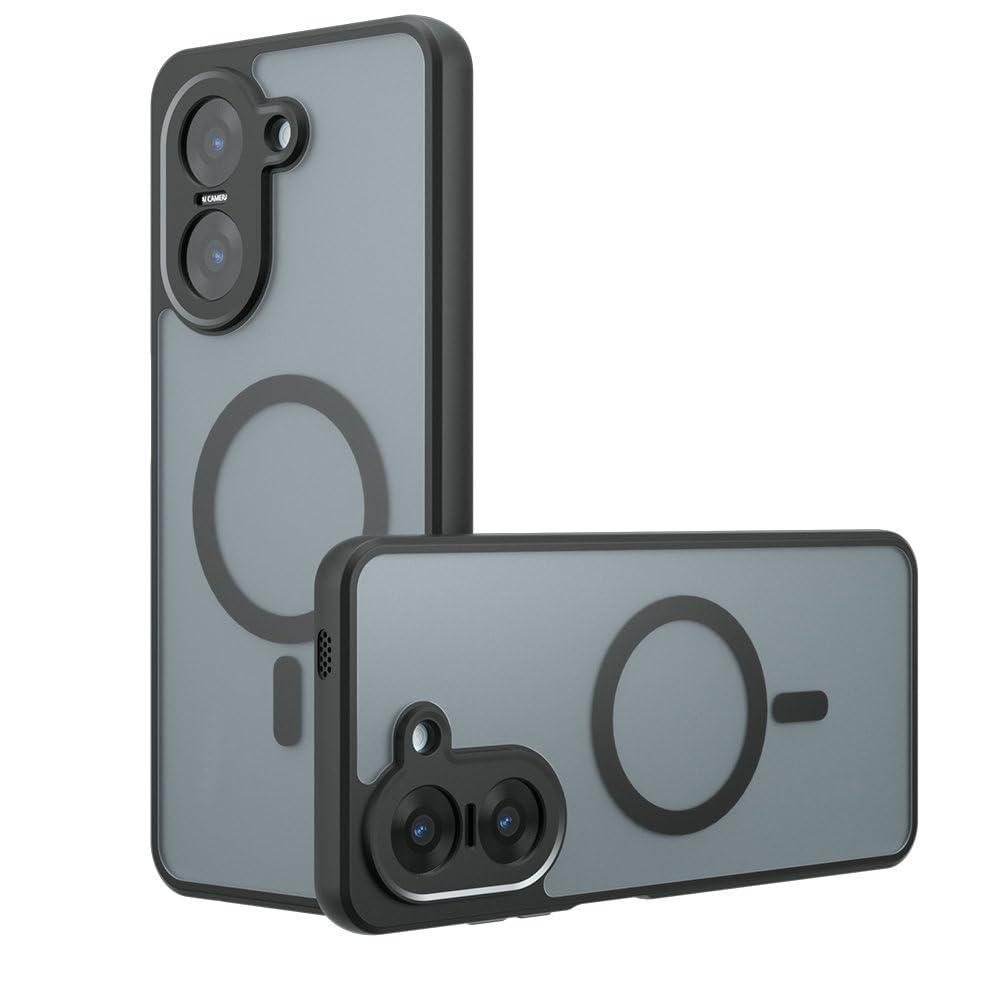 Compatible with REDMI Turbo 5 Case Cover,Compatible with MagSafe,Compatible with Xiaomi Poco X8 Pro 5G 2511FPC34G Built-in Magnetic Anti-Shock Cell Phone Case Black Black Compatible with REDMI Turbo 5