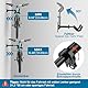Fahrrad Wandhalterung, Fahrradhalterung Wand, Rennrad Wandhalterung - 30 kg Tragfähigkeit, Winkel und Wandabstand Einstellbar, Vertikal Klappbar, Extra Softe Polsterung, für MTB, Rennrad, Fahrrad