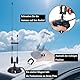 HYS Amateurfunk Antenne 2m/70 cm | VHF/UHF Starker Magnetfußantenne | 4 Meter RG-58 Kabel mit PL259-Stecker | MS10 (Black)
