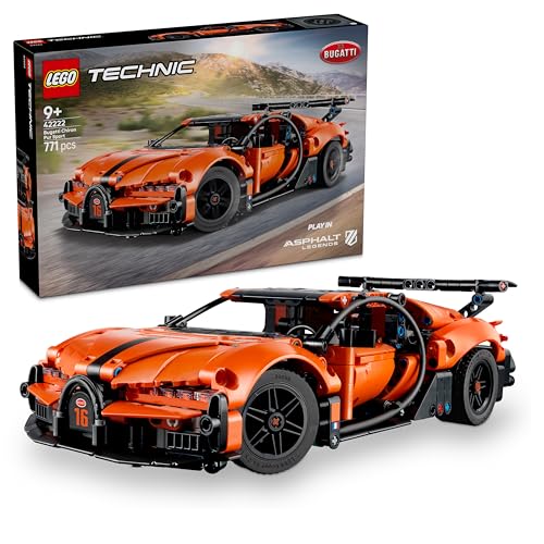 LEGO Technic Hipercarro Bugatti Chiron Pur Sport - Maquete de carro de corridas de brinquedo com motor W16, direção e portas que se abrem - presente para crianças de 9 anos e fãs de motor, 4222