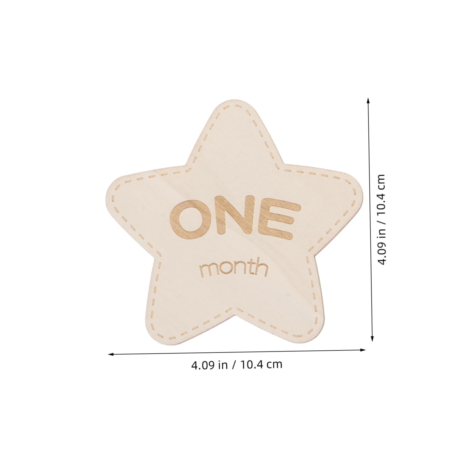 HAPINARY 6pcs Monthly Milestone Markers Disc Milestone Blocks Wooden Milestone Discs Announcement Sign Newborn Sign Month Signs Monthly Milestone Girl