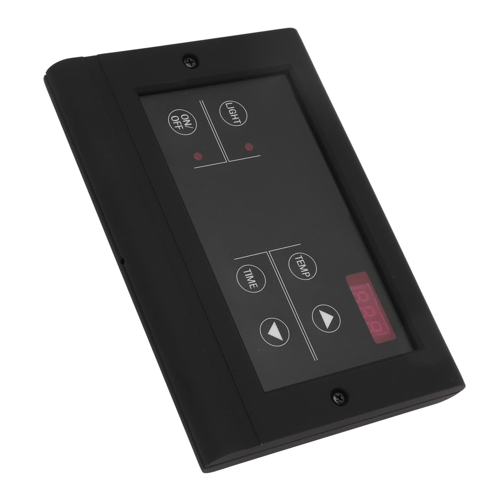 Controlador de Temperatura de la Sala de Sauna ABS Montaje en Pared Controlador de Generador de Húmedo Accesorios de Sauna Controlador de Sala de Máquinas de para el Hogar (Negro)