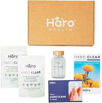 HARO Clear Starter Kit - 180pcs Lutein Eye Vitamins Supplement for Macular Health and Dry Eye, Contains Lutein, Zinc, Vitamins C/E & Zeaxanthin to Support Eye Health