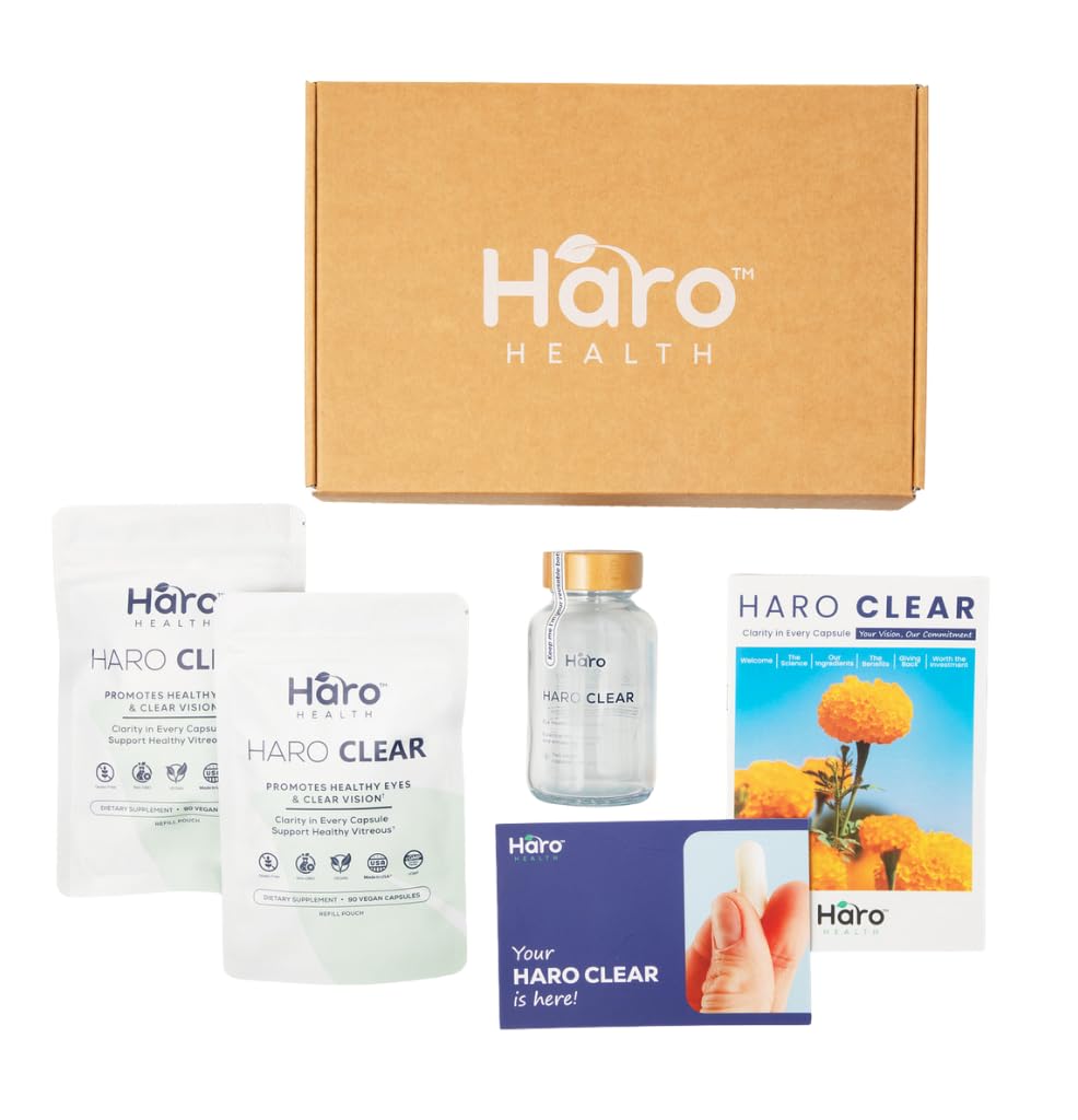 HARO Clear Starter Kit - 180pcs Lutein Eye Vitamins Supplement for Macular Health and Dry Eye, Contains Lutein, Zinc, Vitamins C/E & Zeaxanthin to Support Eye Health