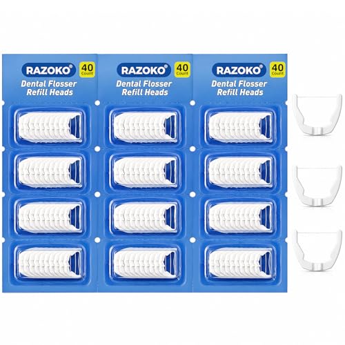 RAZOKO 120 Flosser Refills Compatible with Listerine Ultraclean Access