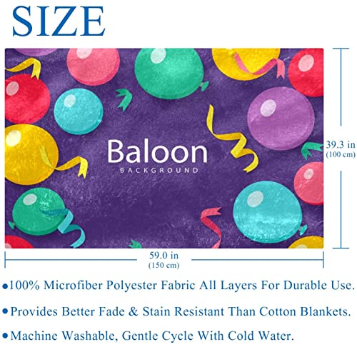 Couverture douce chaude imprimés ballons idée cadeau lit bébé - 6