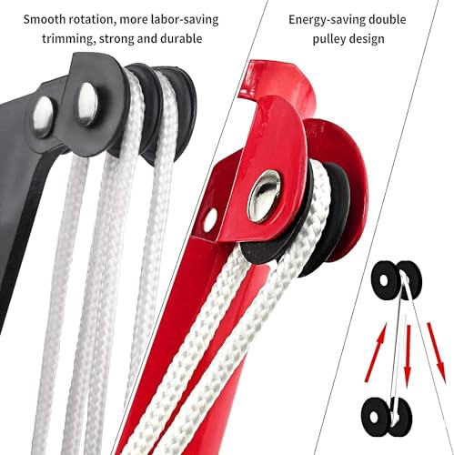 Image of Telescopic Tree Pole Pruning Saw, Pole Saw, Manual Pole Cutter for pruning Trees branches and leave, Tree Pole Pruner, Long Cutter Shearing (Without Pole)