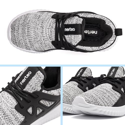 Image of nerteo Girls Shoes Slip on Boys Kids Sneakers Lightweight Tennis Running Walking Gym Fashion Shoes for Little Kid /Big Kid