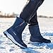 WCXTY Fur Boots for Women Winter,Fashion Lightweight Keep Warm Womens Snow Boots Waterproof Insulated,High Top Winter Hiking Boots Women,for Walking/Trekking (Color : Blue, Size : 7.5)