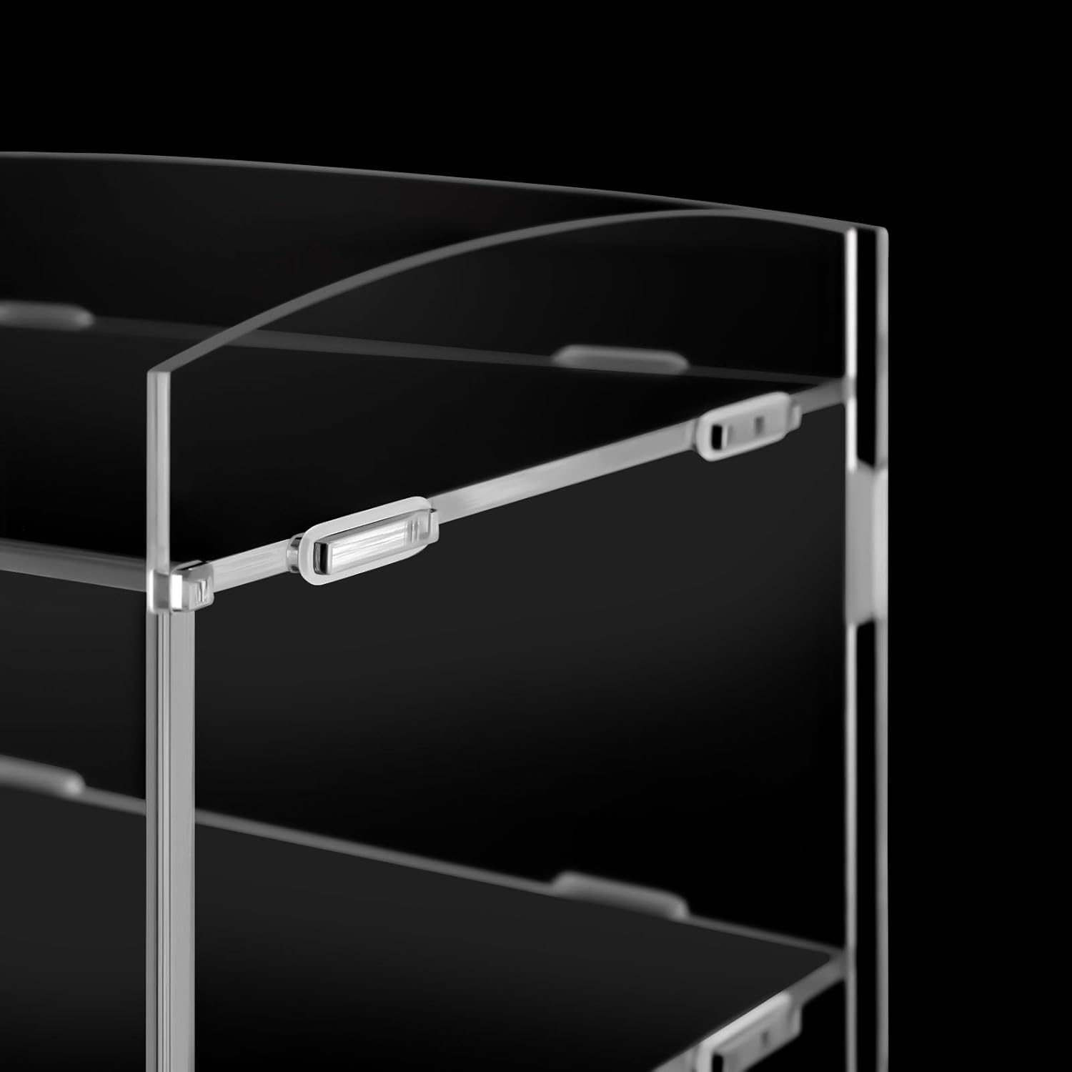Acrylic Display Case, 5 Layer Bakery Pastry Display Case Countertop Dessert Acrylic Display Shelf Donut Cookie Cupcake Retail Display Cabinet Clear Plastic Box