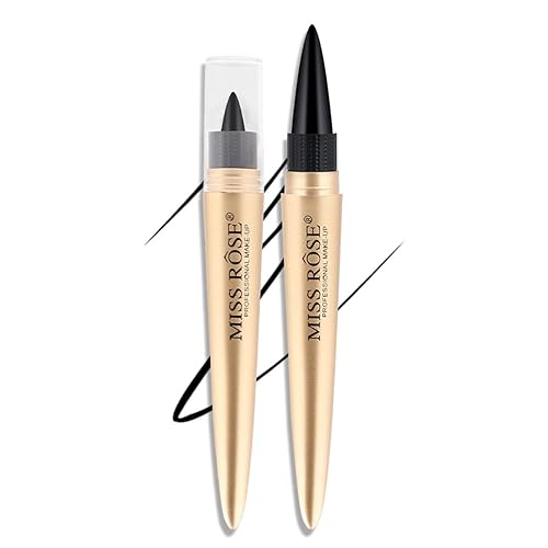 Aaiffey Lápiz delineador de ojos de gel negro, delineador de ojos crema a prueba de manchas, delineador de ojos de tatuaje, delineador de ojos negro