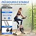 Ultrasport F-Bike, Bicicletta Trainer, Fitness Bicicletta LCD Computer allenamento, Cyclette pieghevole, Max....