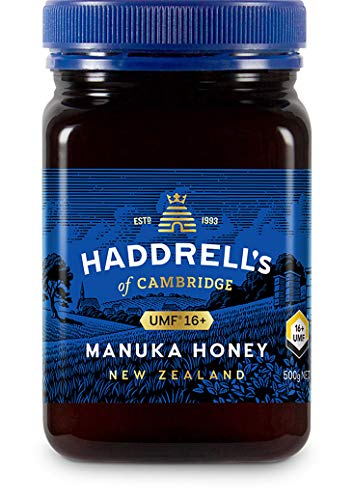 Haddrells Manuka Honig | MGO 550+ (UMF16+), 500g | Premium Honig aus Neuseeland mit zertifiziertem Methylglyoxal Gehalt, laborgeprüft | manukahonig Cover