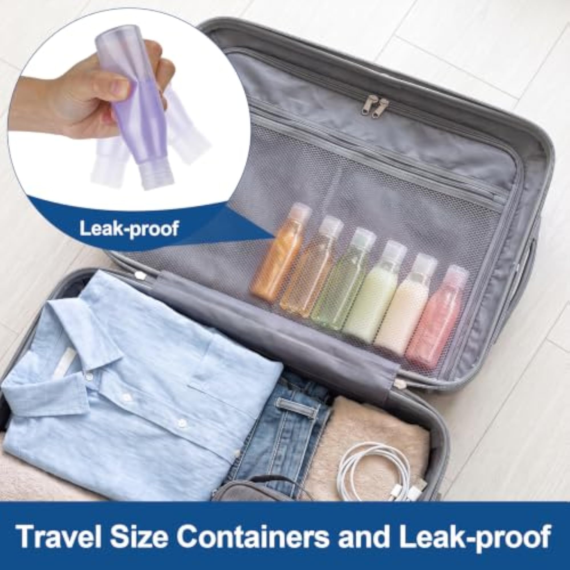 TSA Approved Travel Shampoo Bottles