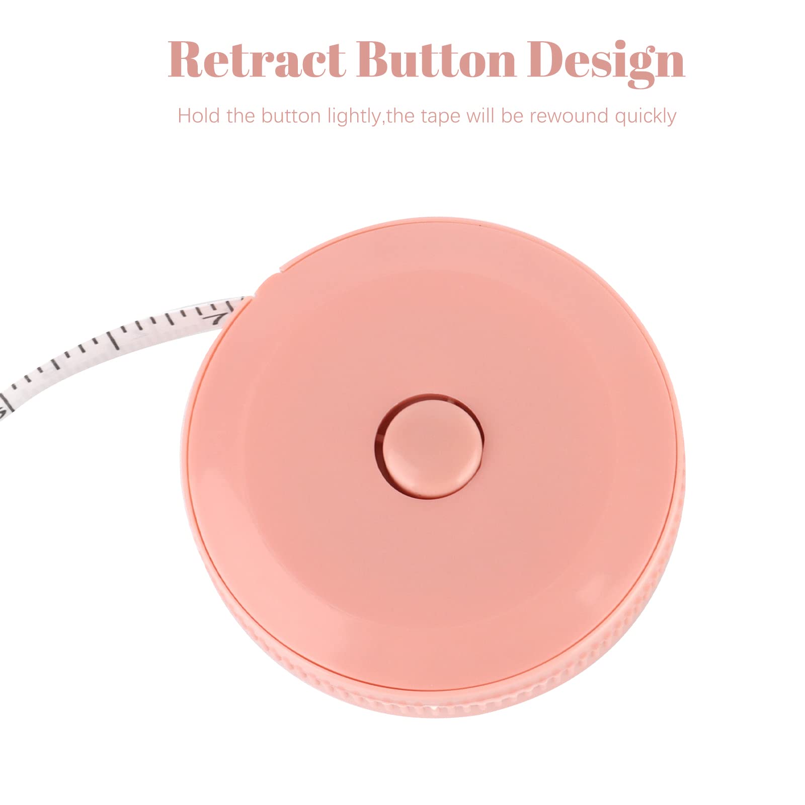 3 Cintas Métricas Retráctiles 1.5 M - Doble Escala (cm/pulg), Para Costura Y Medidas Corporales