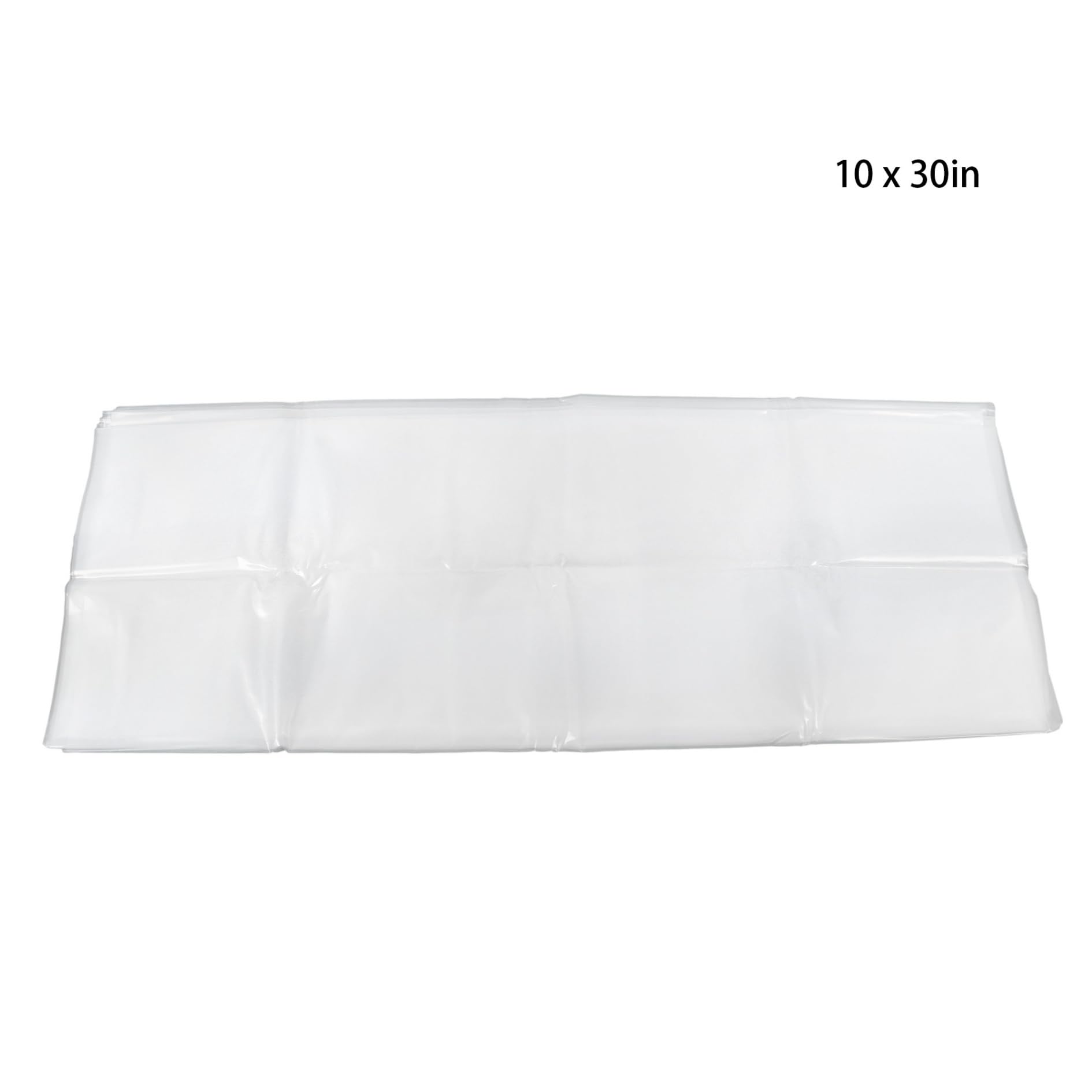 Película de plástico transparente para invernadero, 10 x 30 pies, película de plástico de invernadero de 6 mm de grosor, película de polietileno transparente