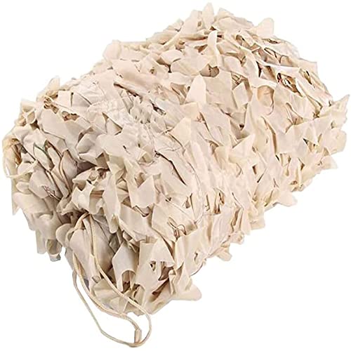 YFZN Red de Camuflaje Beige, Malla de Camuflaje, Persiana Reforzada, Protección Solar, Decoración de Balcón, Sombrilla, Caza, Camping (Size : 3x8m/9.8x26.2ft) Cover