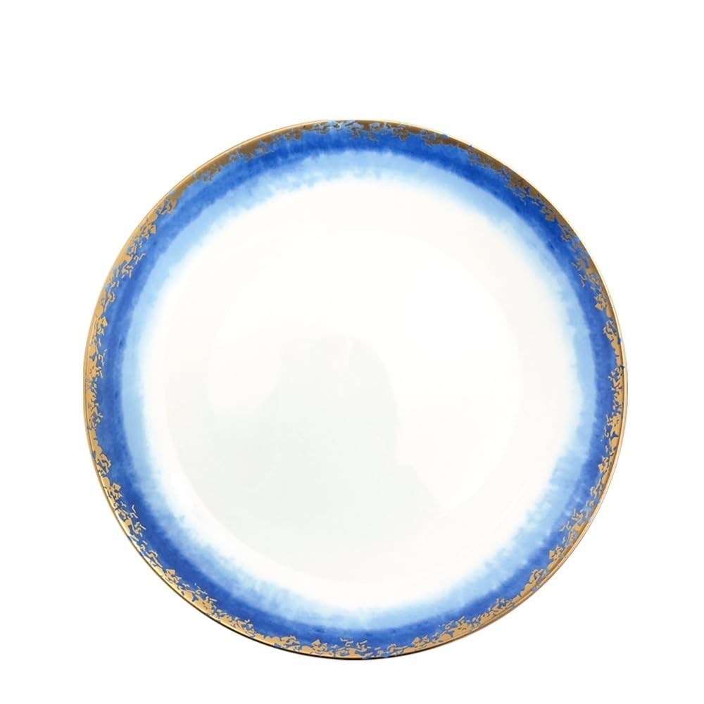 Talerze do makaronu, ceramiczne talerze deserowe zastawa stołowa ceramiczna niebieska plaża zastawa stołowa talerz owocowy styl skandynawski model pokój porcelana kostna talerz ozdoby 4
