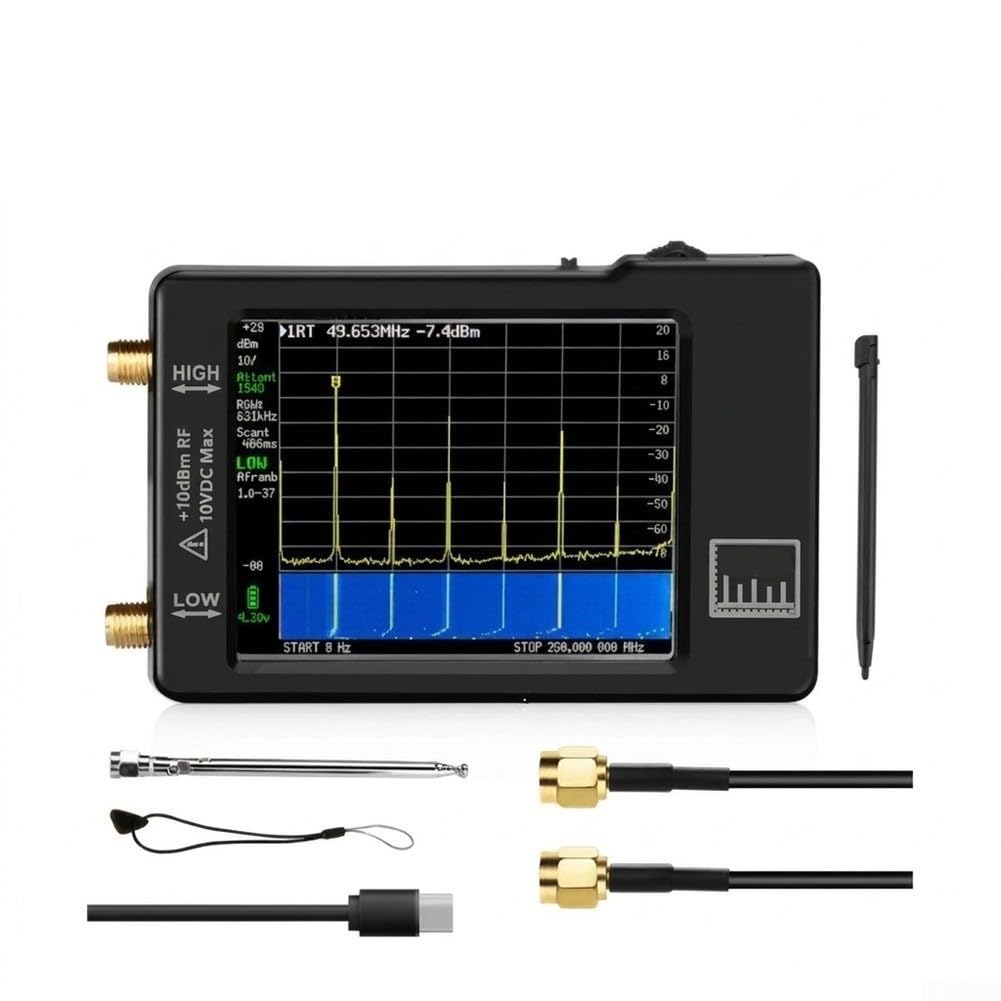 para mini para analizador de espectro Pantalla de 4 pulgadas 20dB para