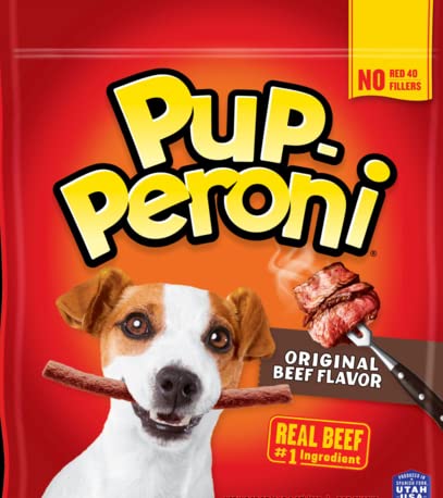 Pup-Peroni Dog Snacks 4 Flavor Variety Bundle: Triple Meat Lovers Flavor, Prime Rib Flavor, Original Beef Flavor, Filet Mignon & Bacon Flavors #TOP2
