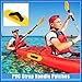 VekAuto 2pcs Universal PVC Strap Handle Patches Carry Grab Handle for Dinghy Canoes Raft and Surfboard Yellow Auto Accessories