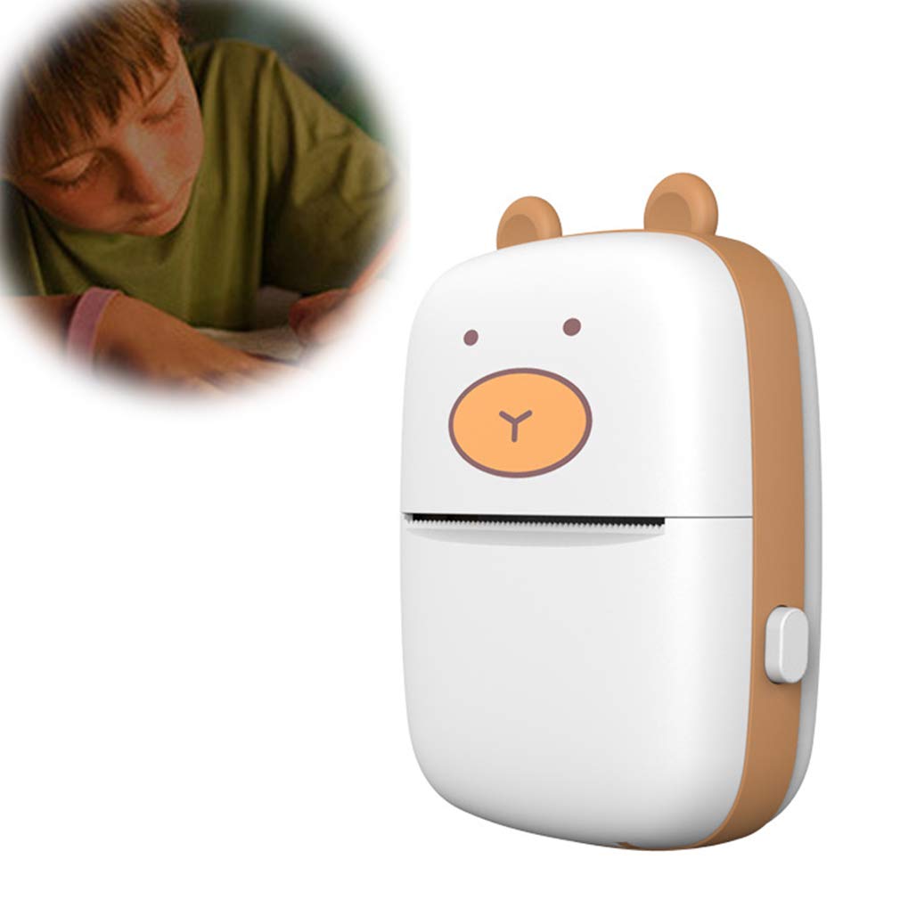 NEWFEIBINBluetooth 4.0 Dual Mode Thermal Mobile Printer with Rolls of Printing Portable Papers Pocket Thermal Printer for Smartphone Picture Photo Label Memo Receipt