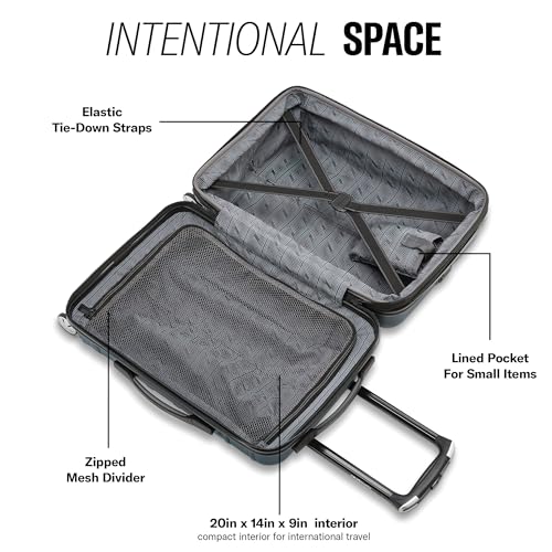 Image of Samsonite Omni, Purple, Carry-on Spinner, Omni 2 Hardside Expandable Luggage With Spinners