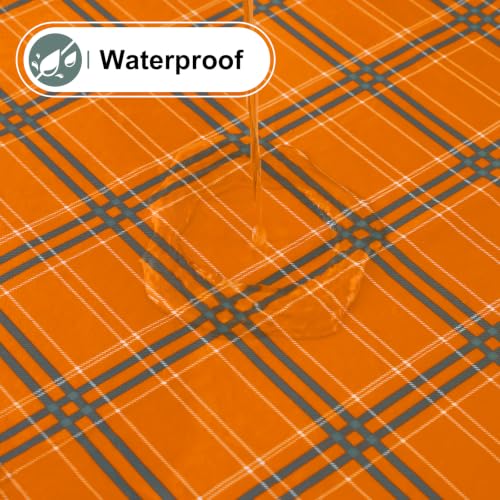 Image of misaya Rectangular Waterproof Vinyl Table Cloth, Flannel Backed Tablecloth