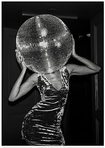 MKHFUW Black and White Canvas Wall Art Feminist Photo Fashion Poster Fashion Girl Wall Art Decor Wall Art Picture No Frame (Picture 6.3x60cmx1)