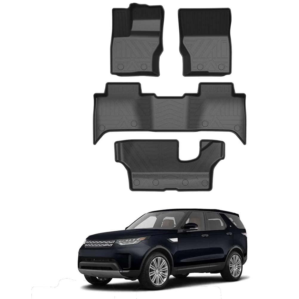 4pcs TPE Car Floor Mats Waterproof Non-Slip Auto Styling Accessories Interior for Land Rover Discovery 2017-2020
