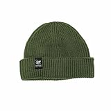 dressed in music play with me berretto docker uomo/donna - taglia unica - beanie surf monkey® - poliestere riciclato - wear&care (verde)…, verde, 54