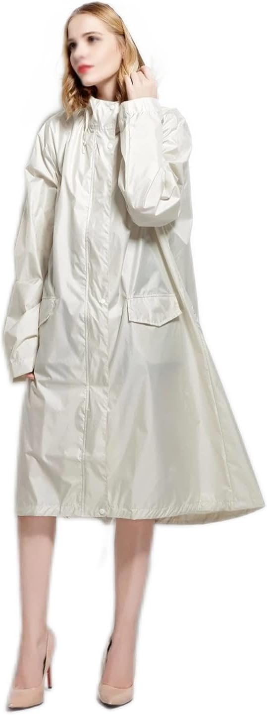 Hooded Raincoat Women's Long Outdoor Travel Poncho Cape Jacket