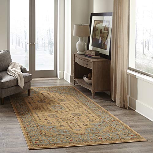 Momeni Ghazni Collection Area Rug, 2'3" X 7'6" - Runner, Beige #TOP1