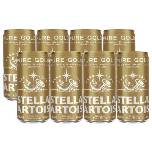 Kit 8und Cerveja STELLA ARTOIS Pure Gold S/Gluten 269ml
