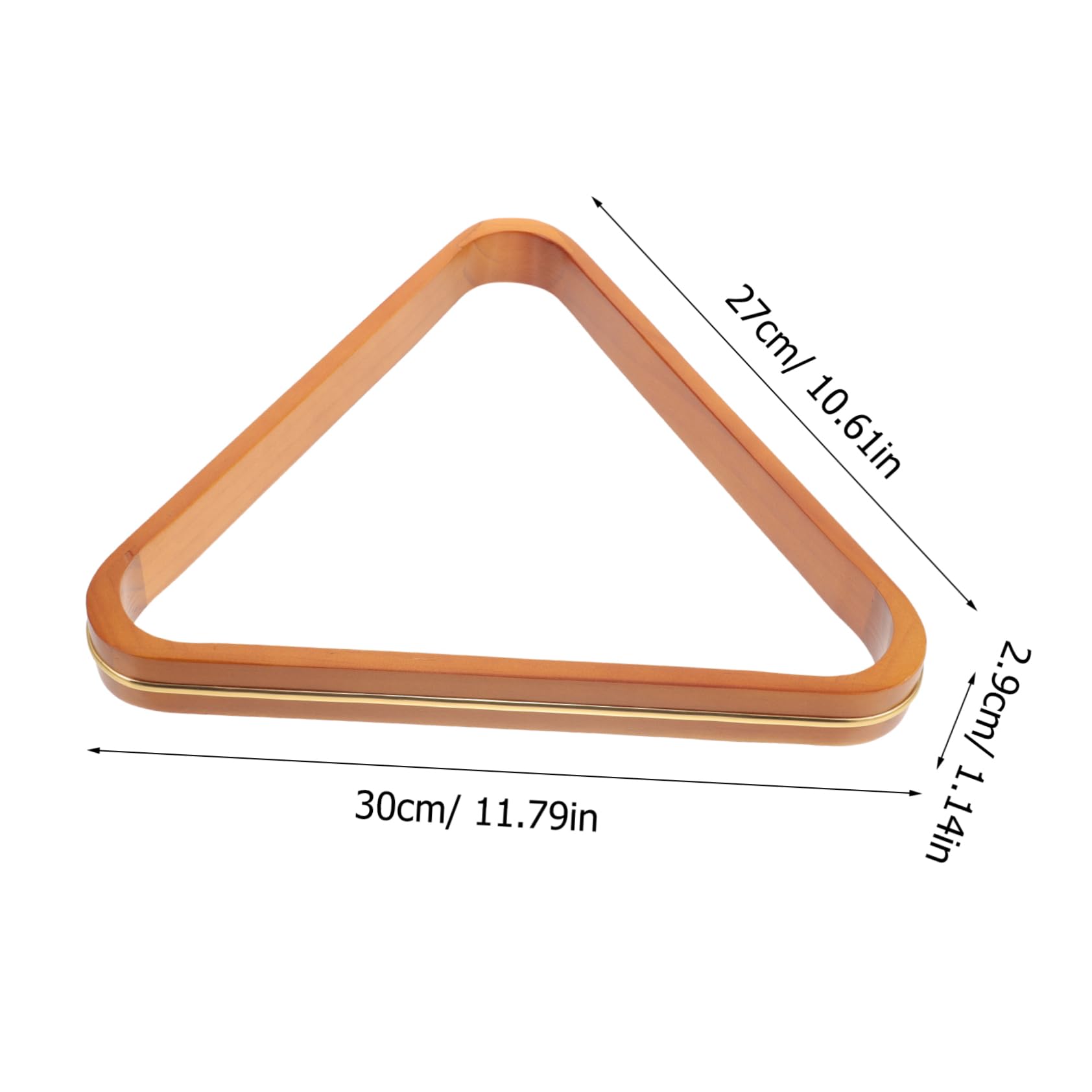 BCOATH Billiard Balls Holder Pool Rack Triangle Billiard Frame Pine Wood and Reliable