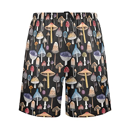 Ollabaky Men's Pajama Shorts Pjs Bottoms Sleep Shorts Lounge Wear Pajama Pants with Pocket3