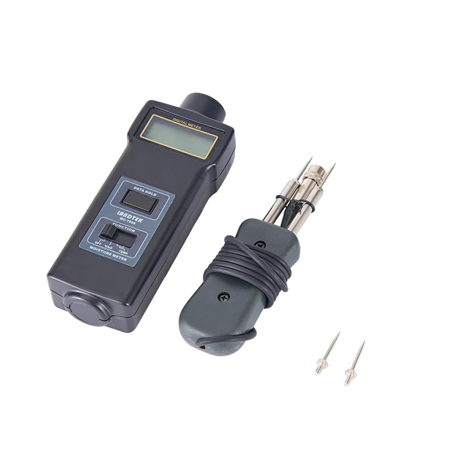 Bodenfeuchtigkeitsmesser, Bodentest-Set, MC-7806 tragbares Feuchtigkeitsmessgerät, handgehaltenes Holz-Feuchtigkeitsmessgerät, Pin-Typbereich 0~50 % Hygrometer für Gartenarbeit, Landwirtschaft und Fre