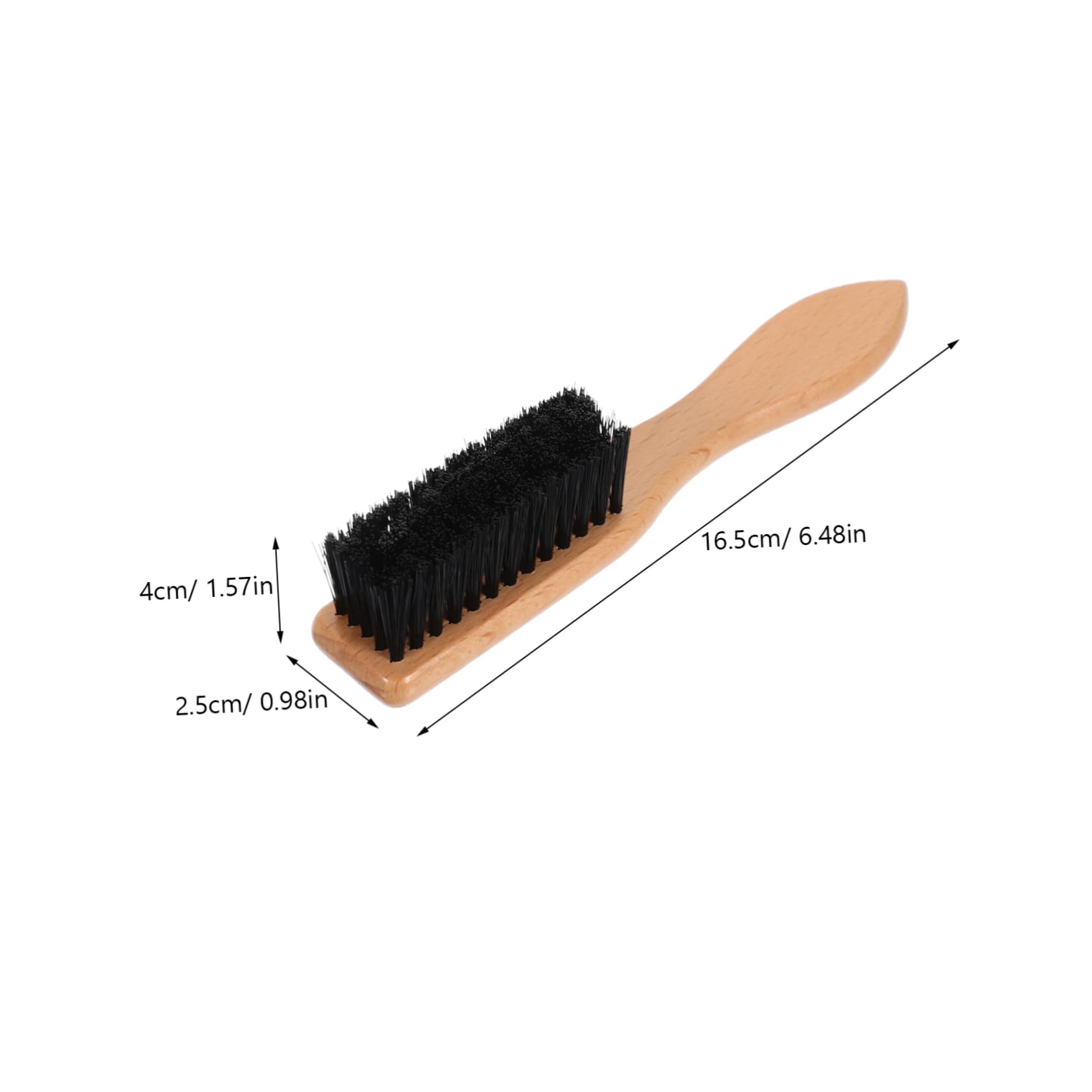 BELLIFFY Beard and Mustache Brush Men's Shaving Brush Wooden Handle Styling Tool Comb