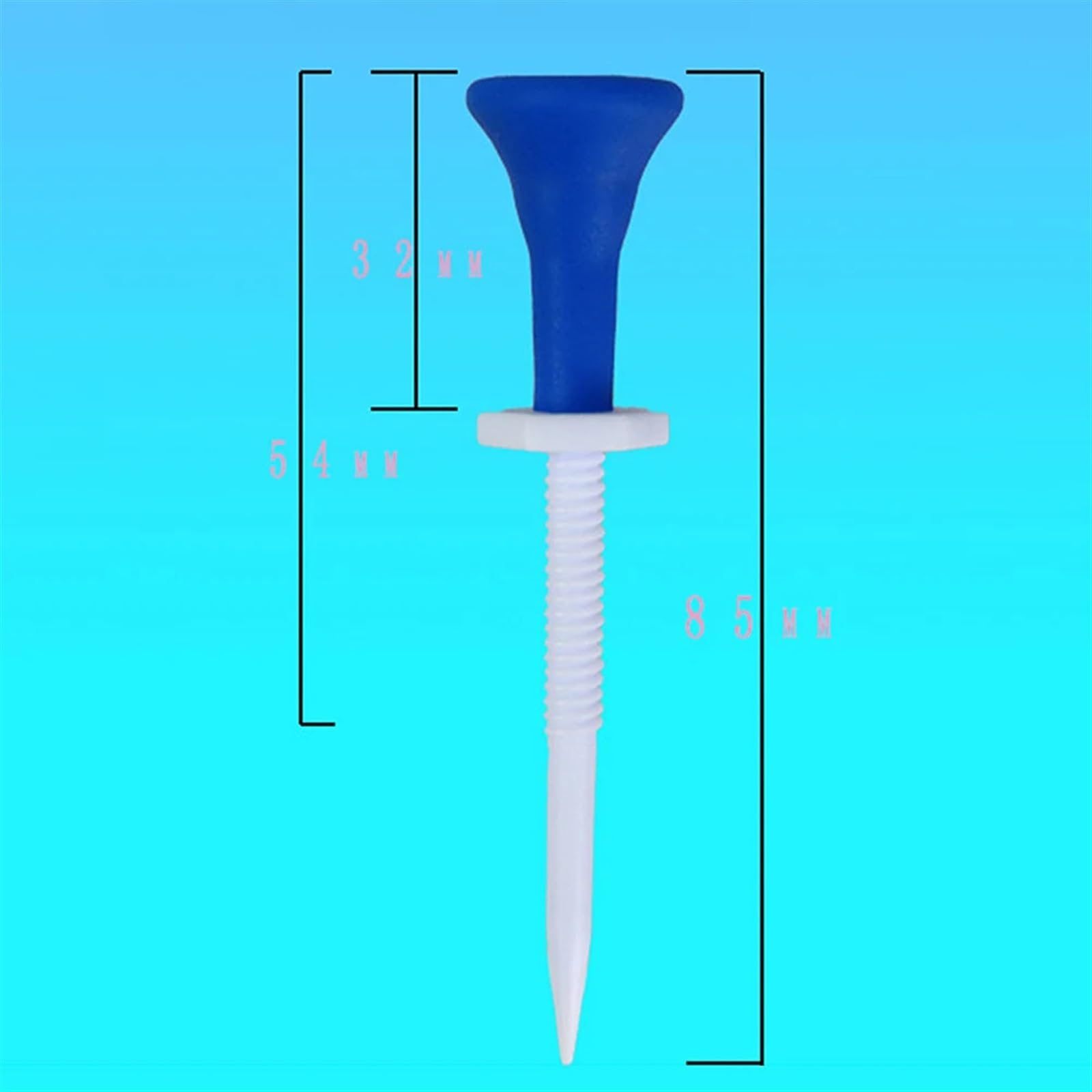 Golf Tee 50 stücke Golf-Trainingsballständer Höhenverstellbar Mini Golf Limit Tees Tragbare, Wiederverwendbare Trainingshilfen Outdoor Sport Zubehör FüR Einen Idealen Abschlag