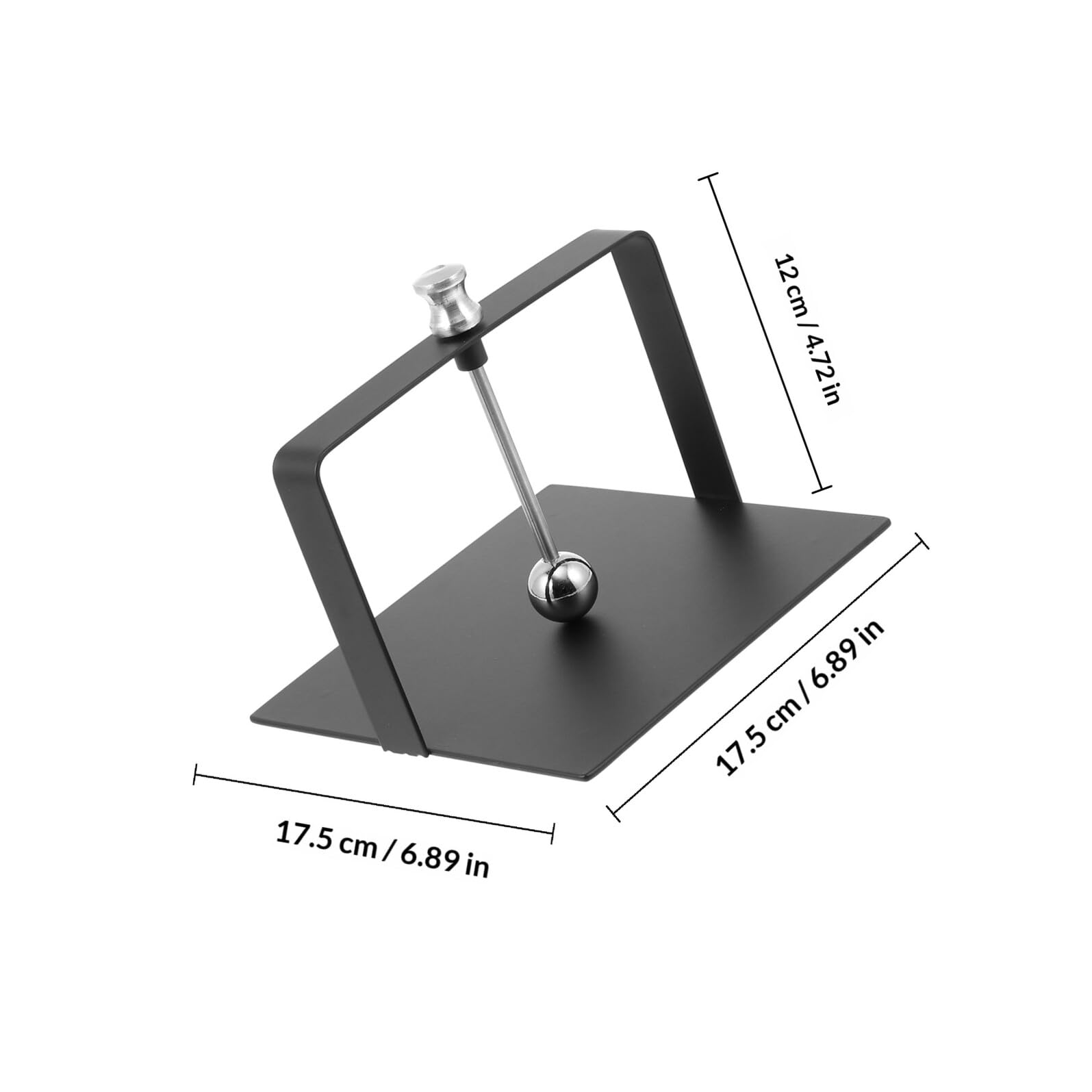 SUPVOX Servilletero de Acero Inoxidable Negro Grande 17.5x17.5 Cm, Soporte Vertical para Servilletas de Pie para Hotel, Dispensador Práctico y Resistente para Hogar y Comedor