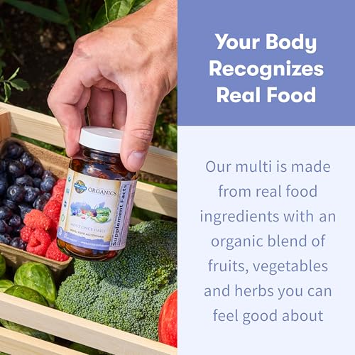 Garden of Life Once Daily Whole Food Multivitamin for Men, Organic Mens Vitamins & Minerals, Vitamin C, Zinc, Vegan, for Health & Well-Being, 60 Tablets - Image 6