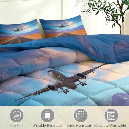 Edredón azul sin funda lavable para evitar rellenos movidos 4