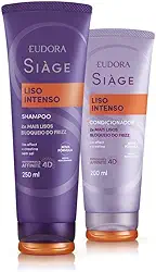 Eudora Kit Siàge Liso Intenso: Shampoo 250ml + Condicionador 200ml