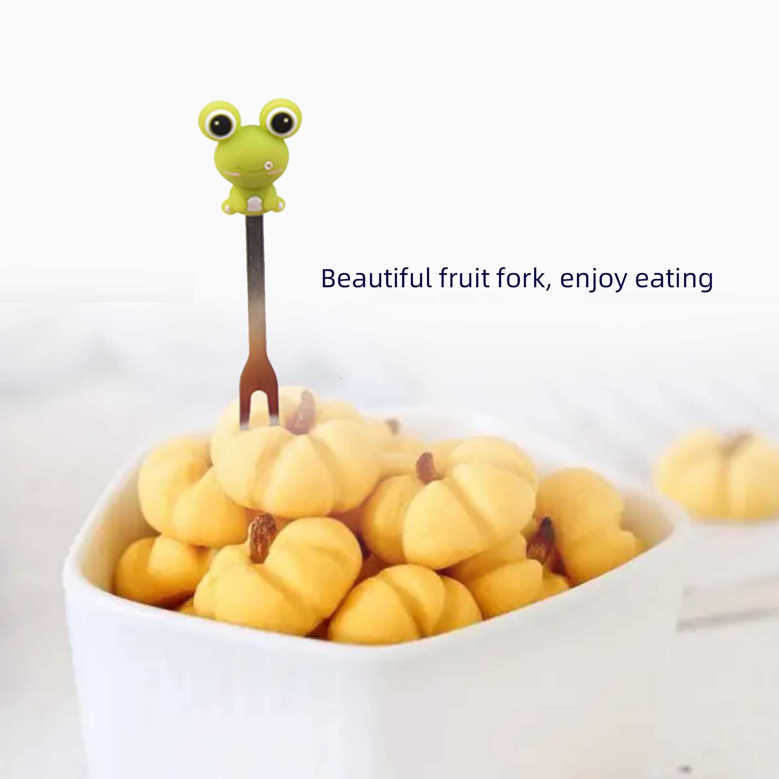 Fruit Fork,Stainless Steel Food Pick Forks for Home (Cartoon) — Amazon image 4