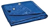Tarp, 4 MIL Weather Resistant, 5.5 Feet X 7.5 Feet, Blue, Light Duty