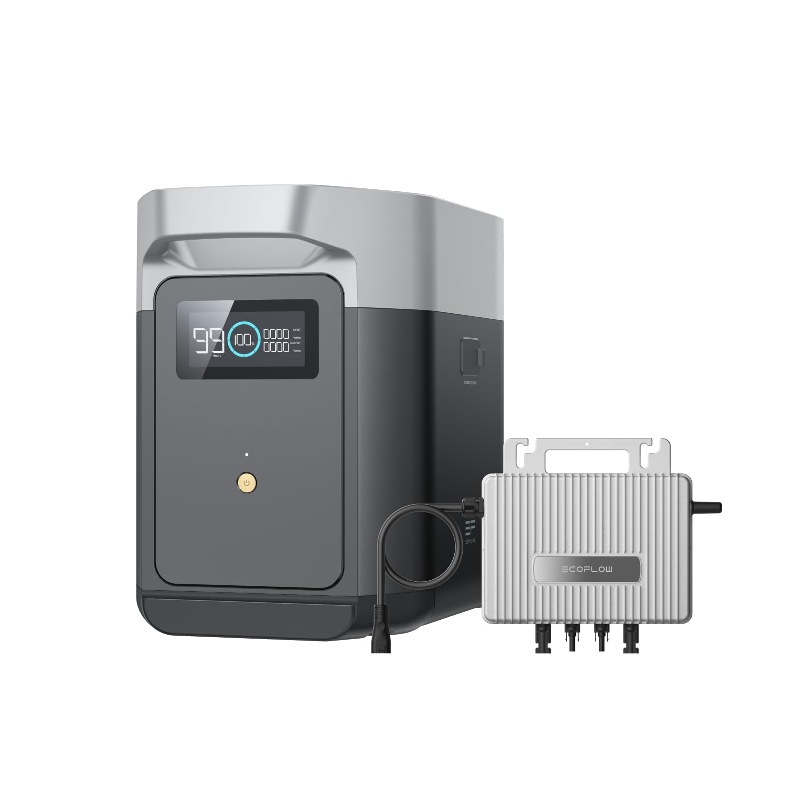 EcoFlow Delta 2 Zusatzakku 1024Wh, 0% VAT WLAN Stream Mikrowechselrichter 800W, LiFePO4-Batterie, erweiterbare Energie für Camping, Notfallstrom Zuhause, Wohnmobil