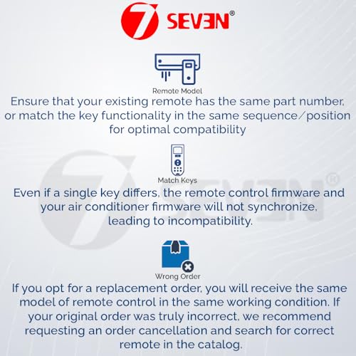 Image of 7SEVEN Compatible for Hitachi AC Remote Control Model RAW318KUD 137B Suitable for Window 1.5 Ton Air Conditioner 3 Star remotes - Match Keys Exactly to Replicate Genuine Remote Function