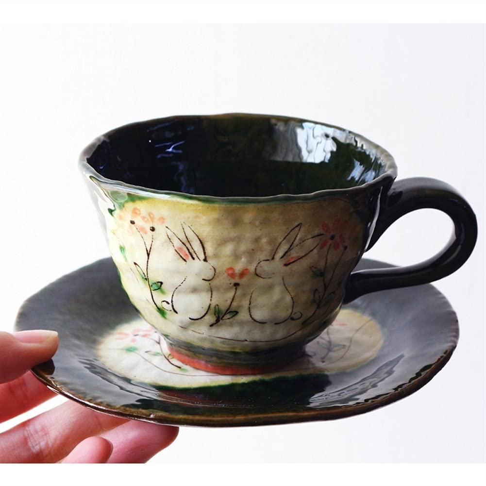 Set di tazzine da caffè in porcellana, tazze da tè in porcellana, tazze da tè pomeridiane, eleganti tazze riutilizzabili con piattino, tazze da tè resistenti al calore, tazze da latte, tazze da cappuc