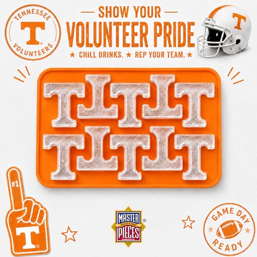 Masterpieces FanPans NCAA Tennessee Volunteers Silicone Ice Cube Tray Set - Fun University Tennessee Merchandise - Dishwasher Safe by Masterpieces - Used condition - Image 3